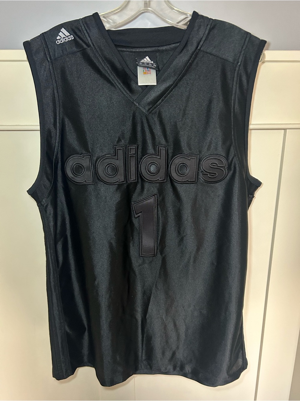 Vintage Adidas #1 basketball jersey